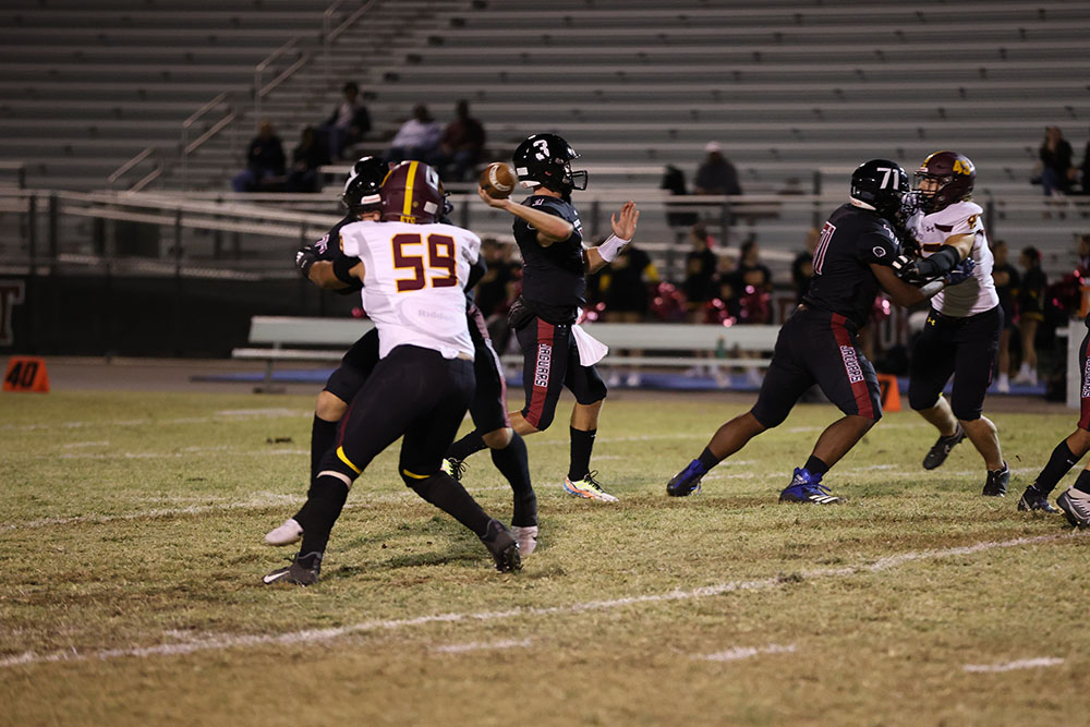 The Jaguar QB throwing the ball