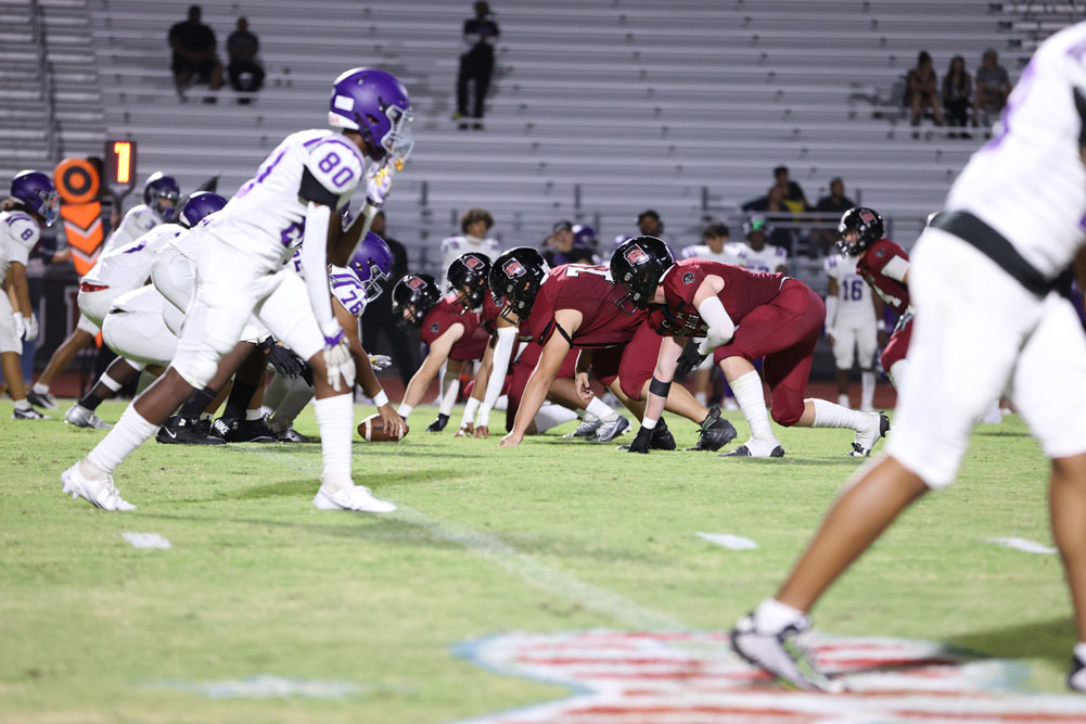 DRHS Defense set for the play