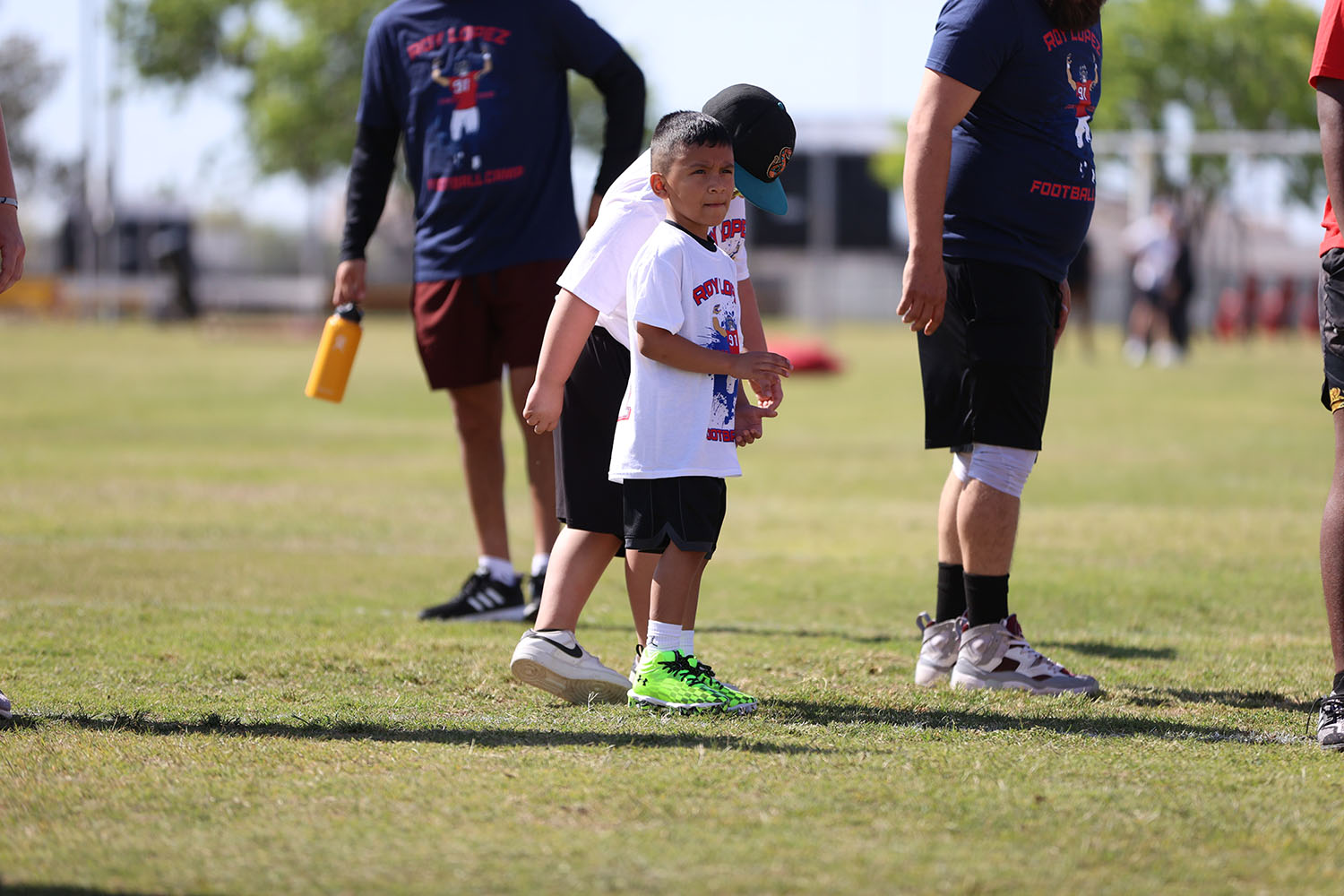 Waiting for his turn in warm ups