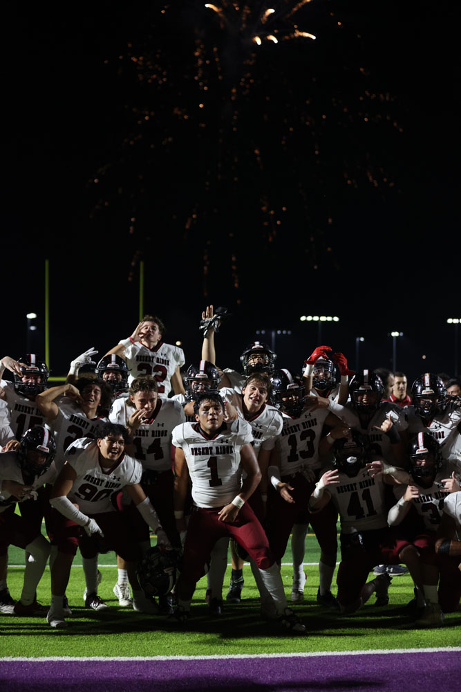 The Jaguars celebrate the win