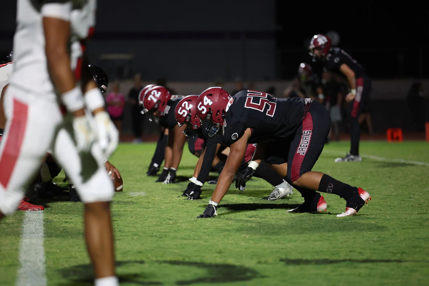 defense set for the play